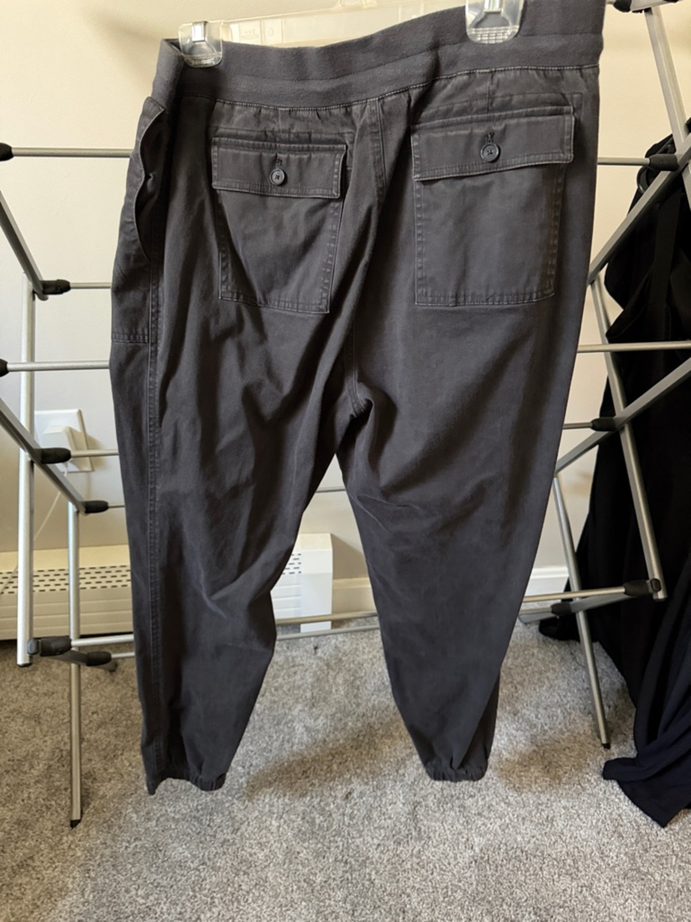 LOFT gray Drawstring Track Joggers - Picture 2 of 3